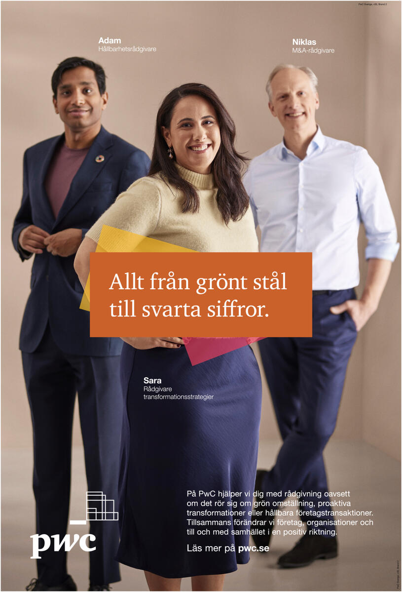 Allt från grönt stål till svarta siffror.